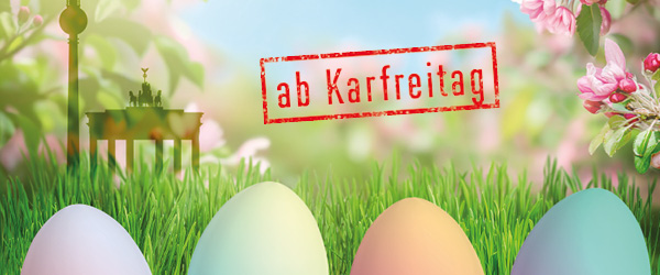 Ostereier im Gras